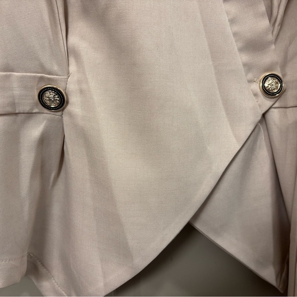 Apricot Suit Vest - Lightweight Solid Khaki Cream 2-Piece Pants Set Size 12 NWOT - Picture 11 of 13